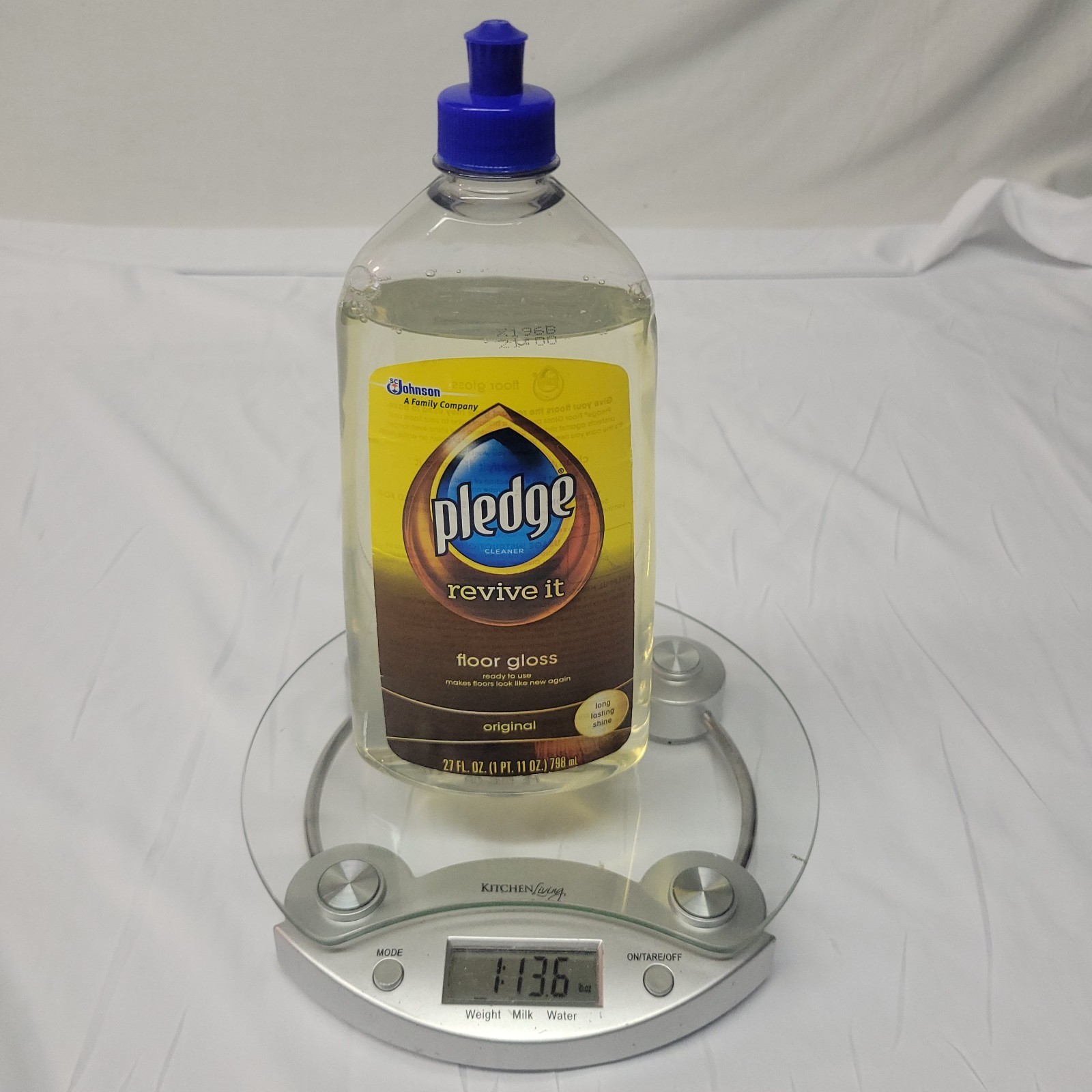 Pledge Revive It Original Floor Gloss Cleaner 27oz size USED ONCE discontinued