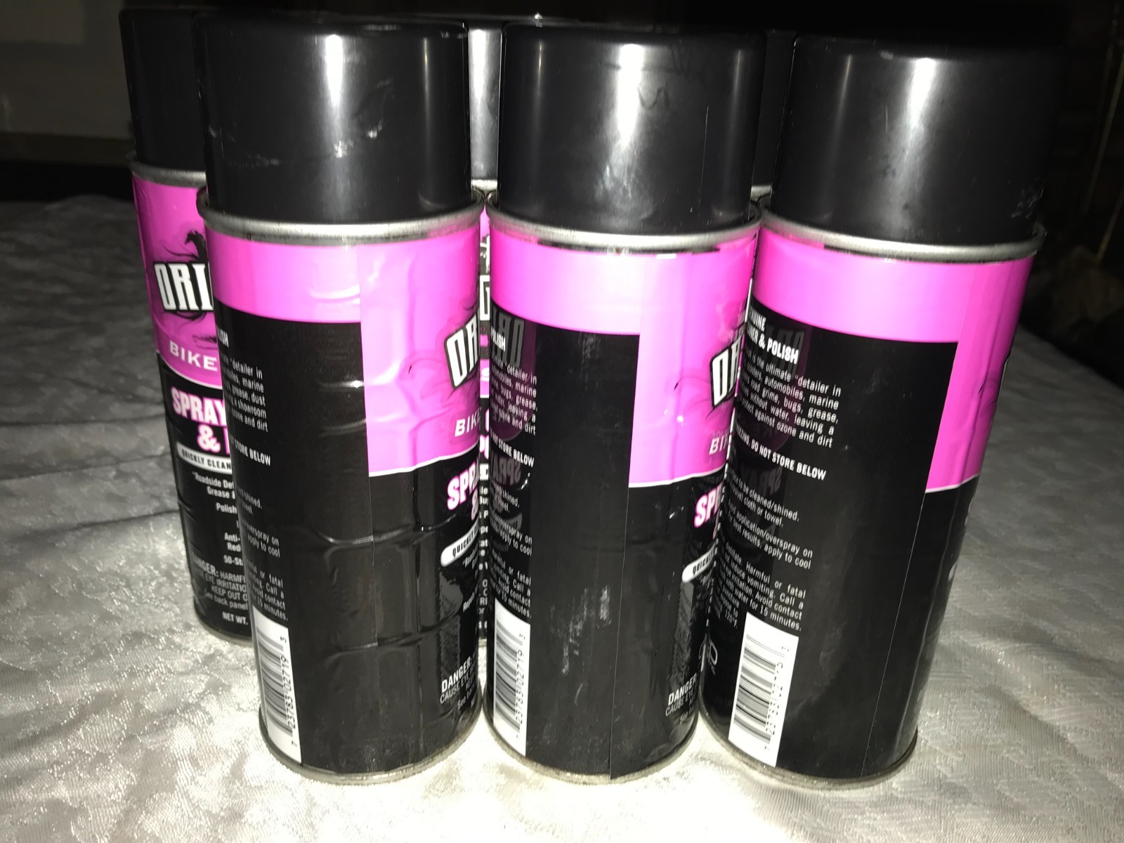 NOS 2 AMREP Original BIKE SPIRITS 14oz Spray CLEANER & POLISH Detailer in a Can