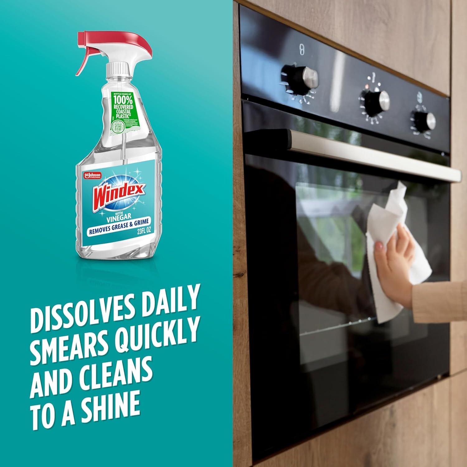 Windex Vinegar Glass & Surface Cleaner 23 oz Spray Bottle