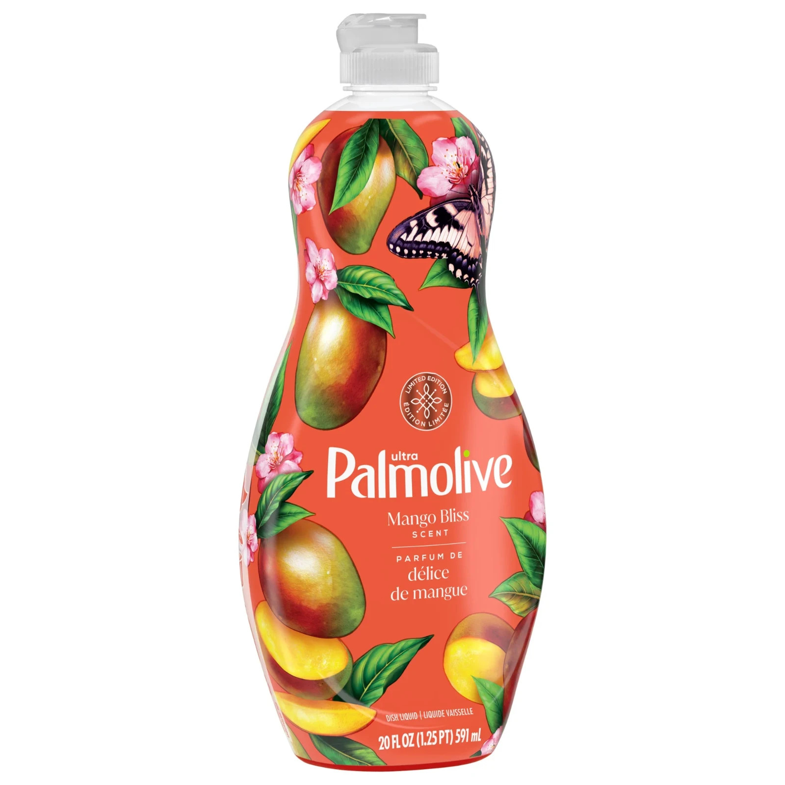 5 Pack Palmolive Ultra Strength Dish Soap Mango Bliss Scent 20 oz Each Lmtd Edit