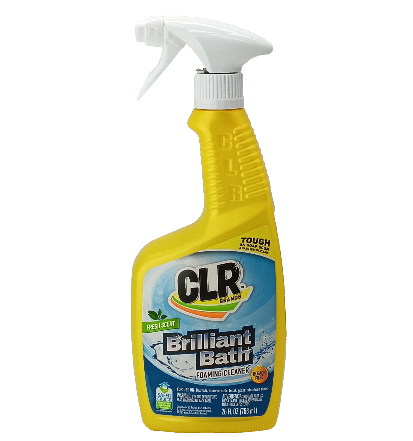 CLR Brilliant Bath Foaming Cleaner – Fresh Scent – Bleach Free – 26 Ounces