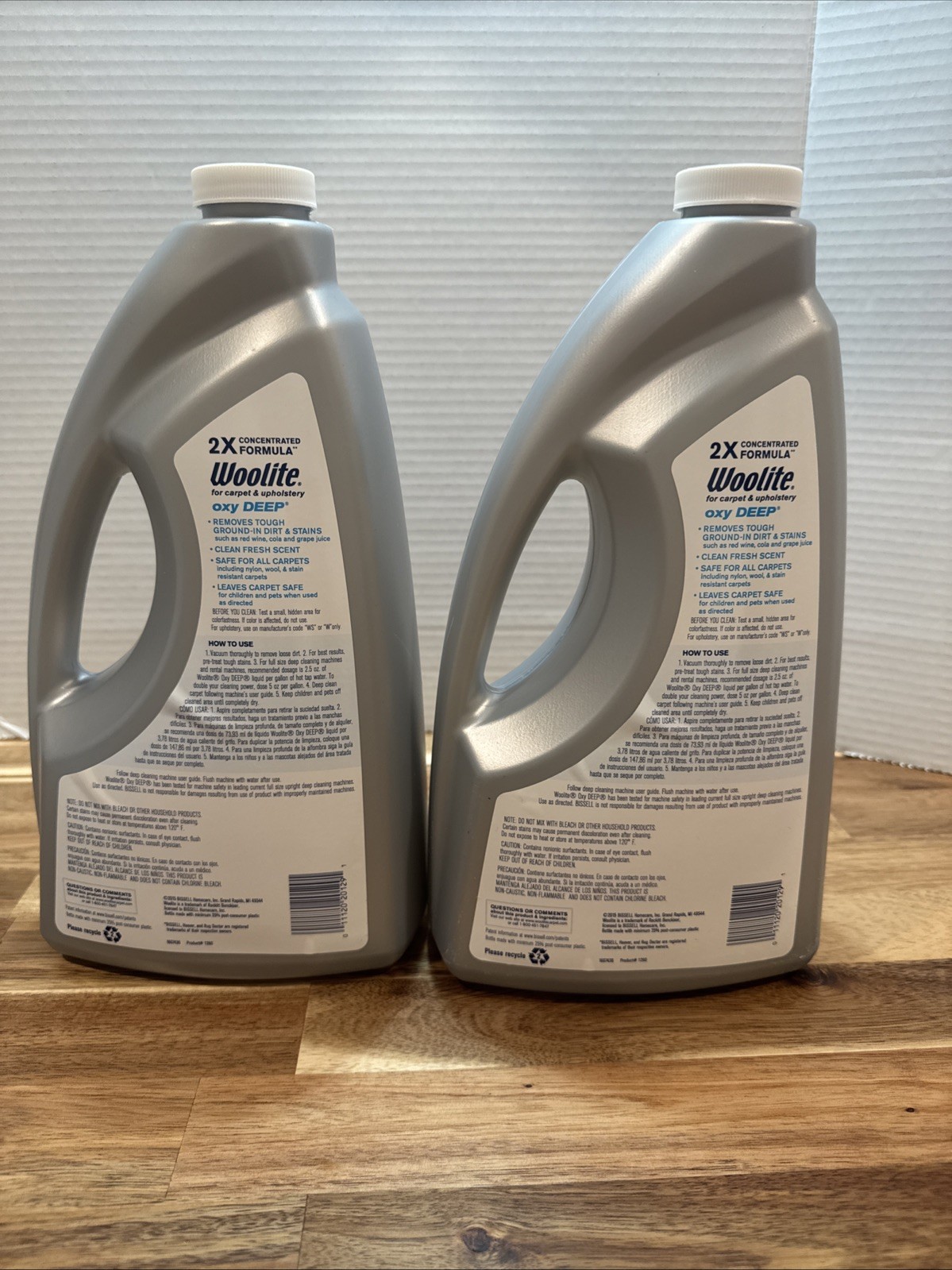 2x 64oz Woolite Oxy Deep Carpet Upholstery Cleaner Bissell Hoover Rug Doctor