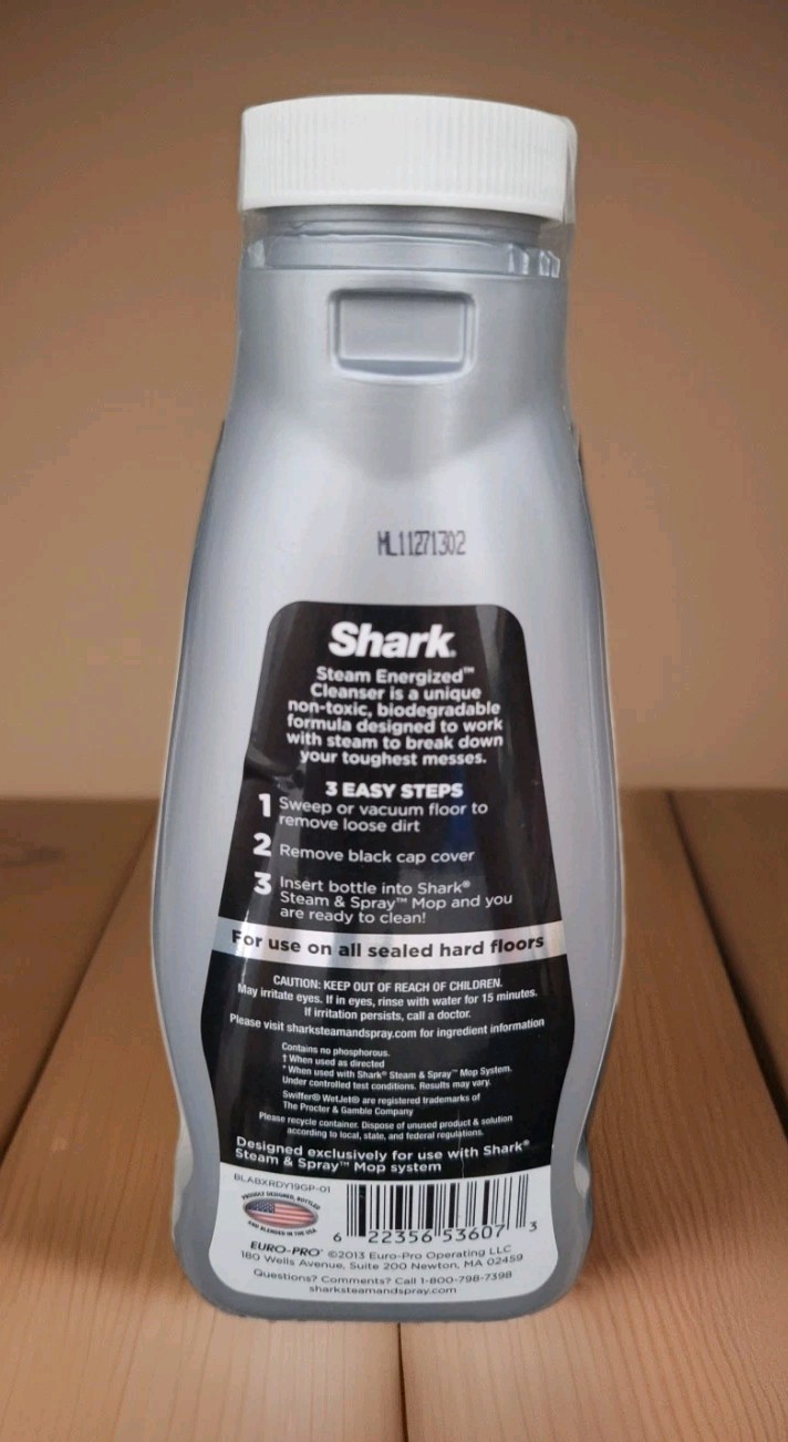 Shark Steam Spray Mop Energized Cleanser Multi Floor Waterfall Fresh 20fl.oz NEW