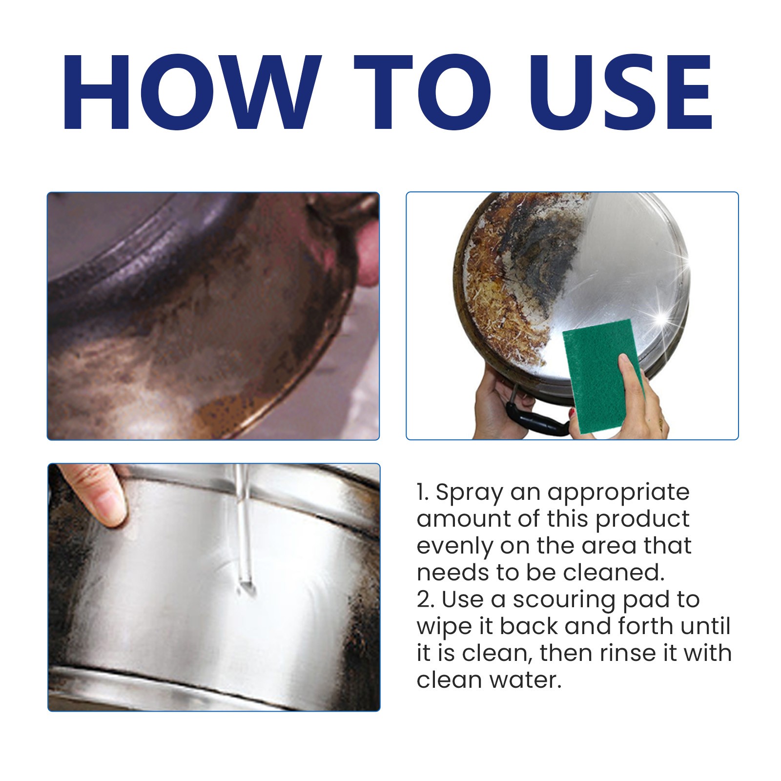 Multi Surface Cleaner Spray for Kitchen Stove Countertop Gentle Solution 120ml