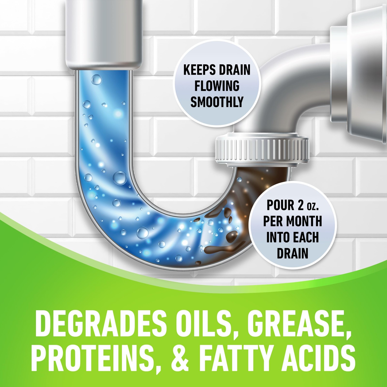 CLR Clear Pipes & Drains Clog Remover and Cleaner, For Shower, Sink, Toilet,…