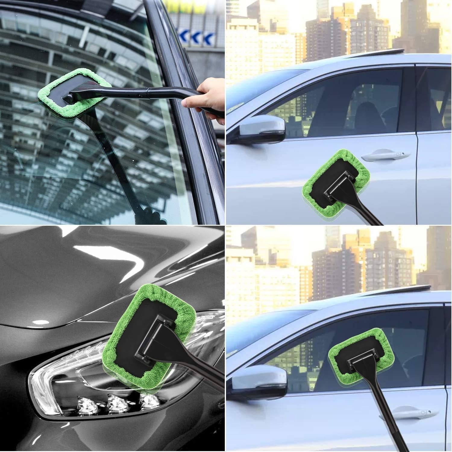 5/10x Windshield Cleaner Car Cleaning Tool Reusable Car Interior Cleaning Brush