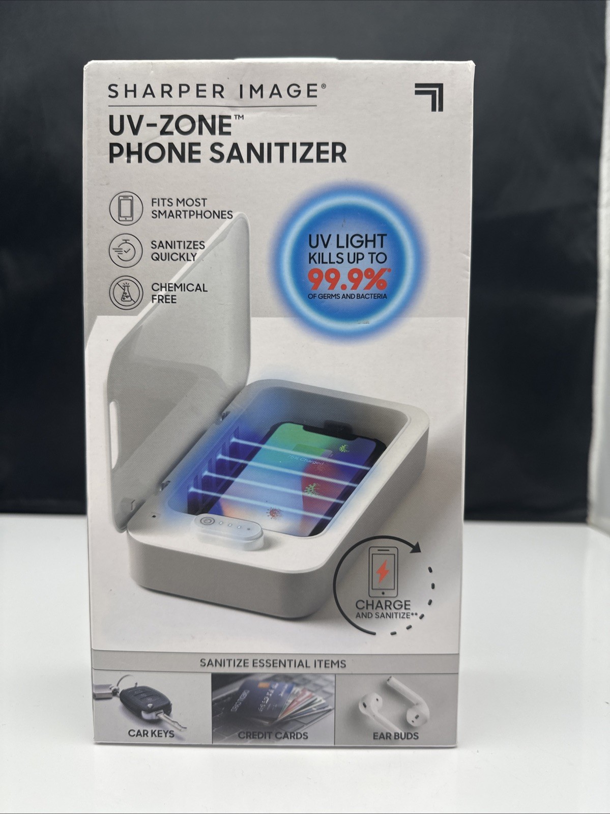 Sharper Image ~ UV-Zone Phone & Small Item Sanitizer, NEW!