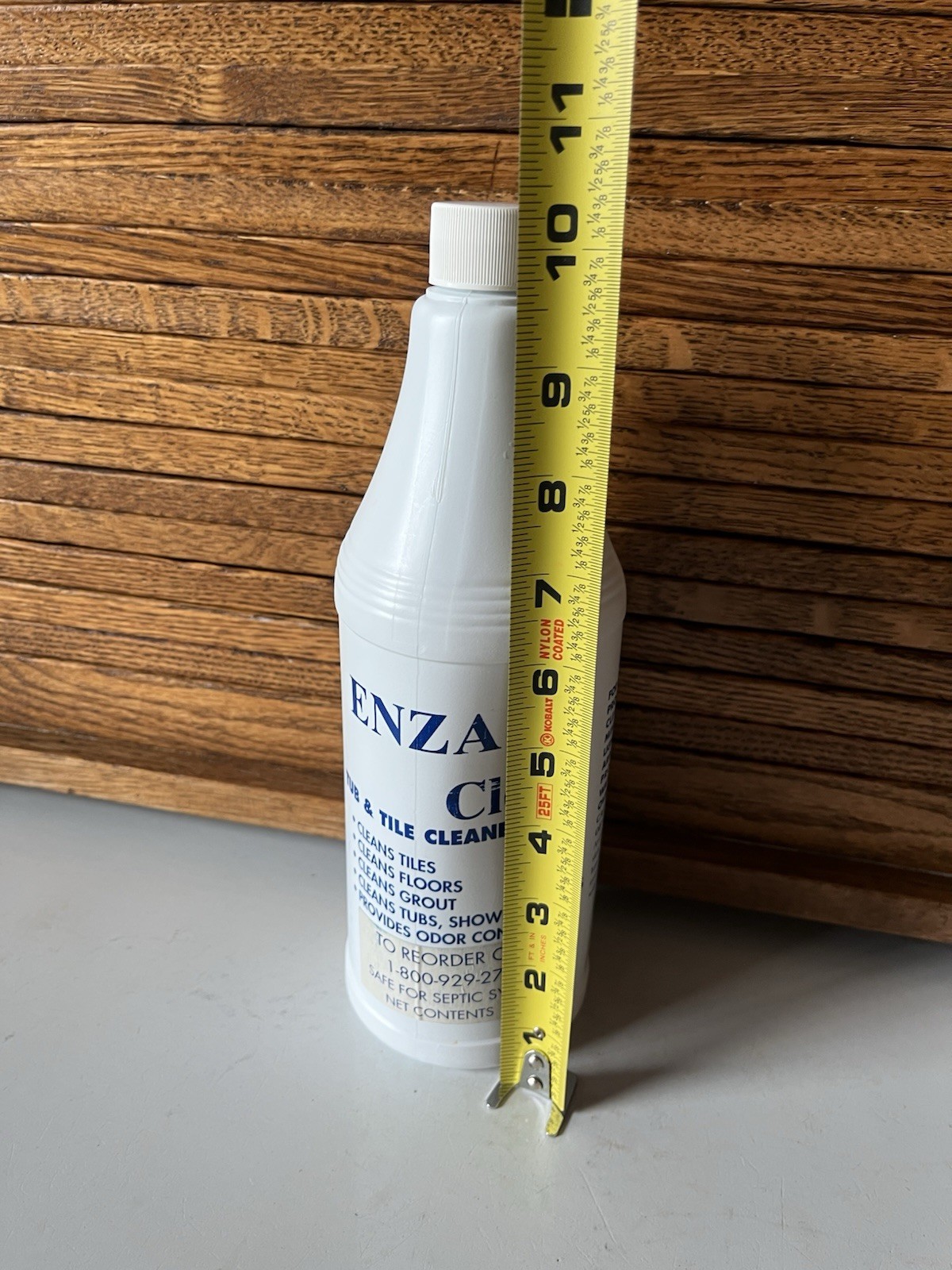 ENZA-Clene Tub & Tile Cleaner 1 Quart Cleans Tiles Floors Grout Tubs Shower Sink