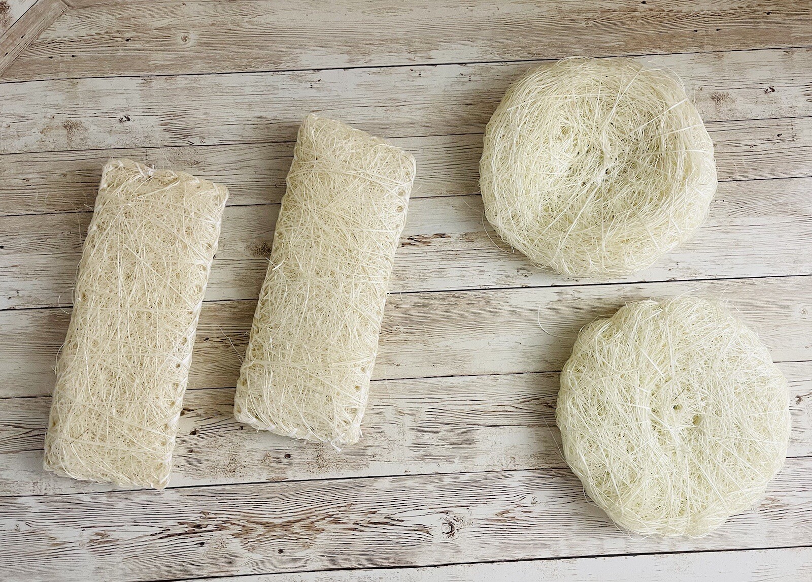 4x Estropajo De Ixtle Mexicano Ixtle Scourer Body Scrub 100% Natural Fibers