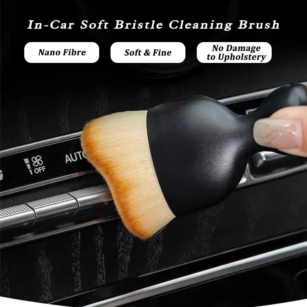 2 Pcs Car Detailing Brush, Car Wash Brush, Car Interior Cleaning Brush Ideal for