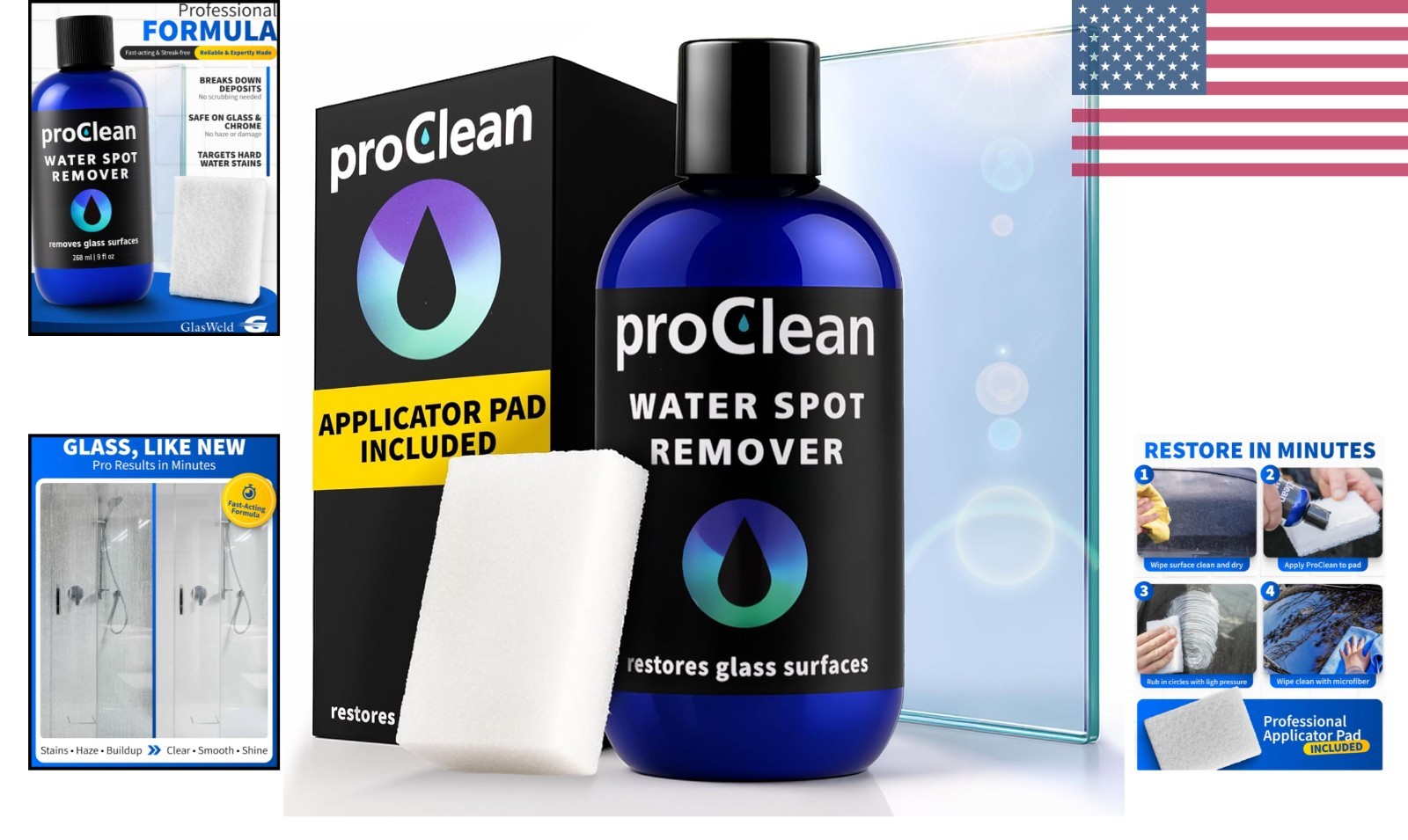 Multi-Surface Hard Water Stain Remover – Includes Applicator for Effortless Use