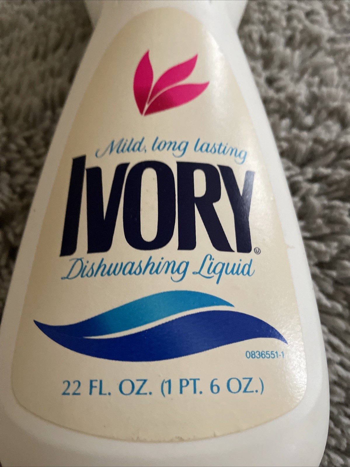 1X Ivory Dishwashing Liquid 22oz NEW Rare Full Bottle 1986