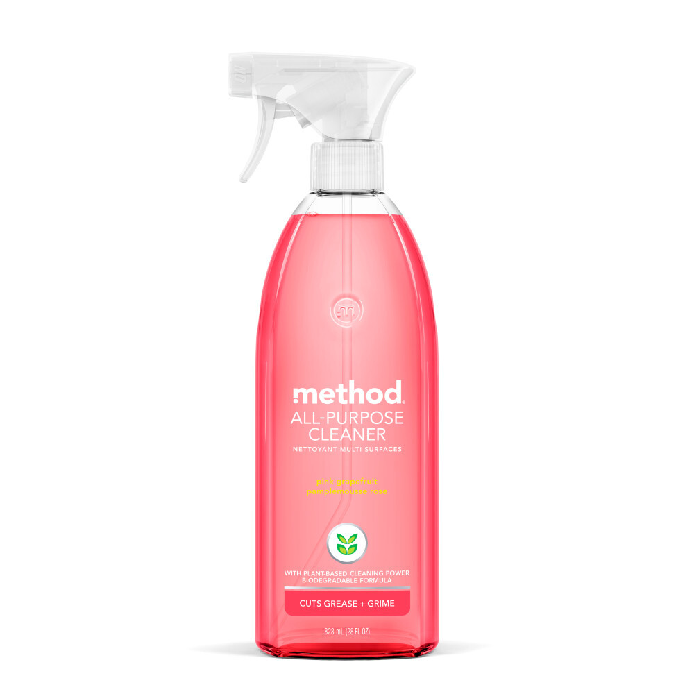 Method Home Care Cleaner Spray All purpose Pink grapefruit 28 oz (Pack Of 8)