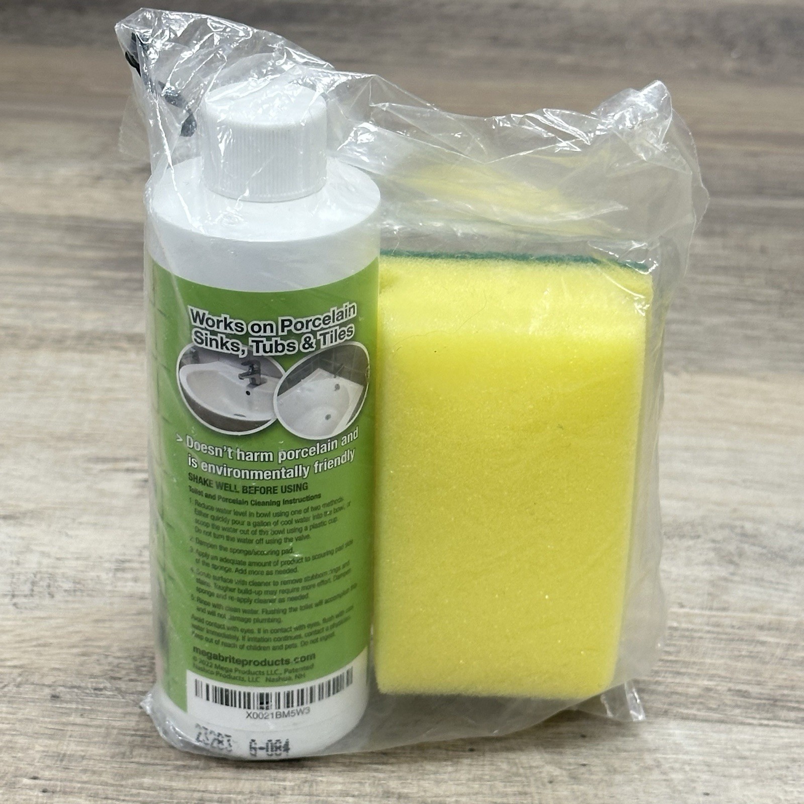 ZAP! Hard Water Ring Remover Porcelain Tub Sink Bath Cleaner Scrub 9oz Mint Oil