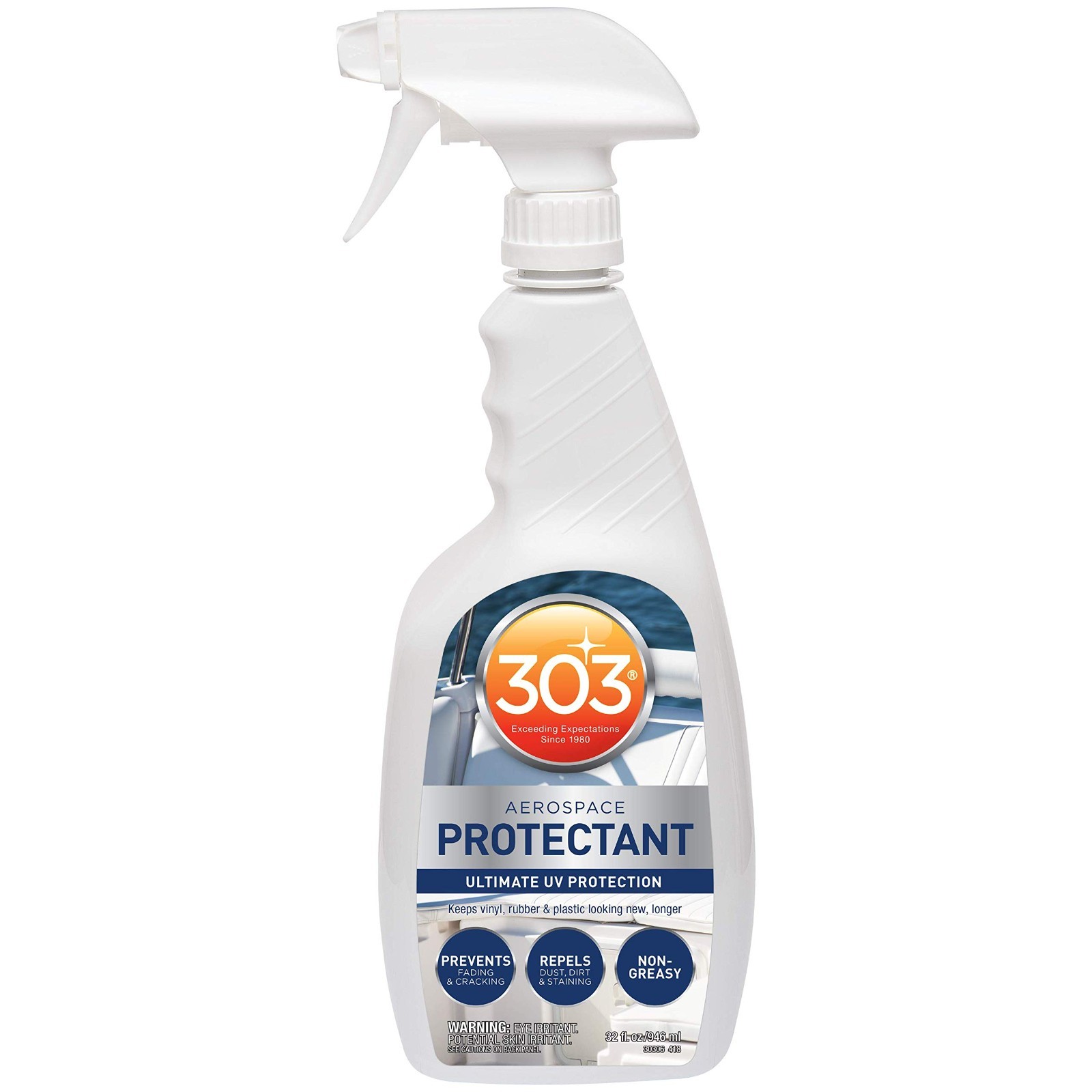 Marine UV Protectant Spray – 32 fl. Oz Trigger Sprayer for Boats & Outdoor Gear