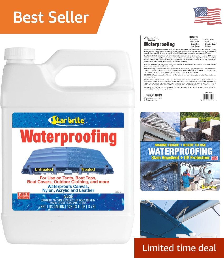 Spray, Waterproofer + Stain Repellent + UV Protection for Boat Covers, Car Co…