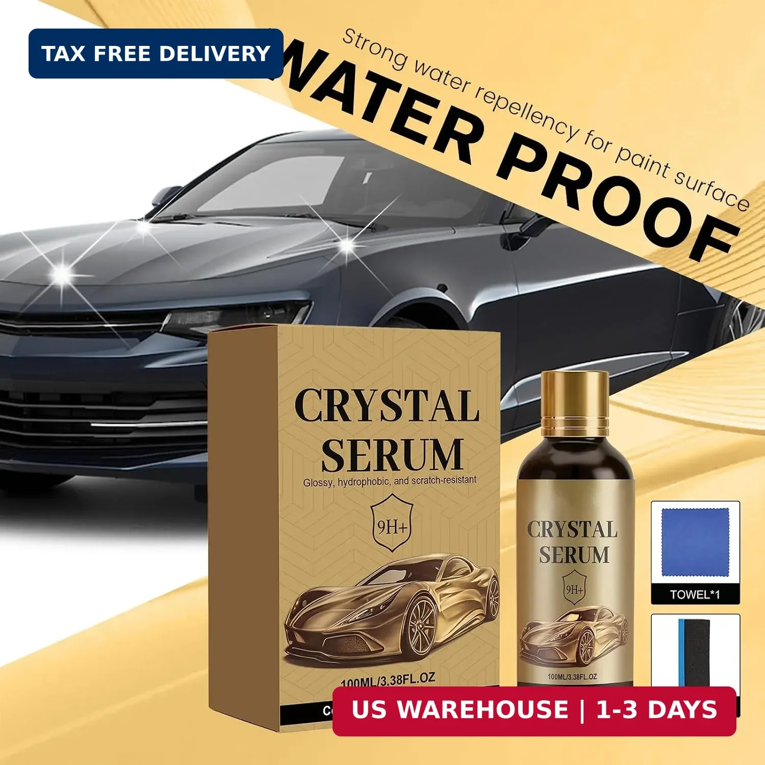 PTZ Crystal Serum for Cars – Advanced Graphene Ceramic Coating for Cars, Deep Gl