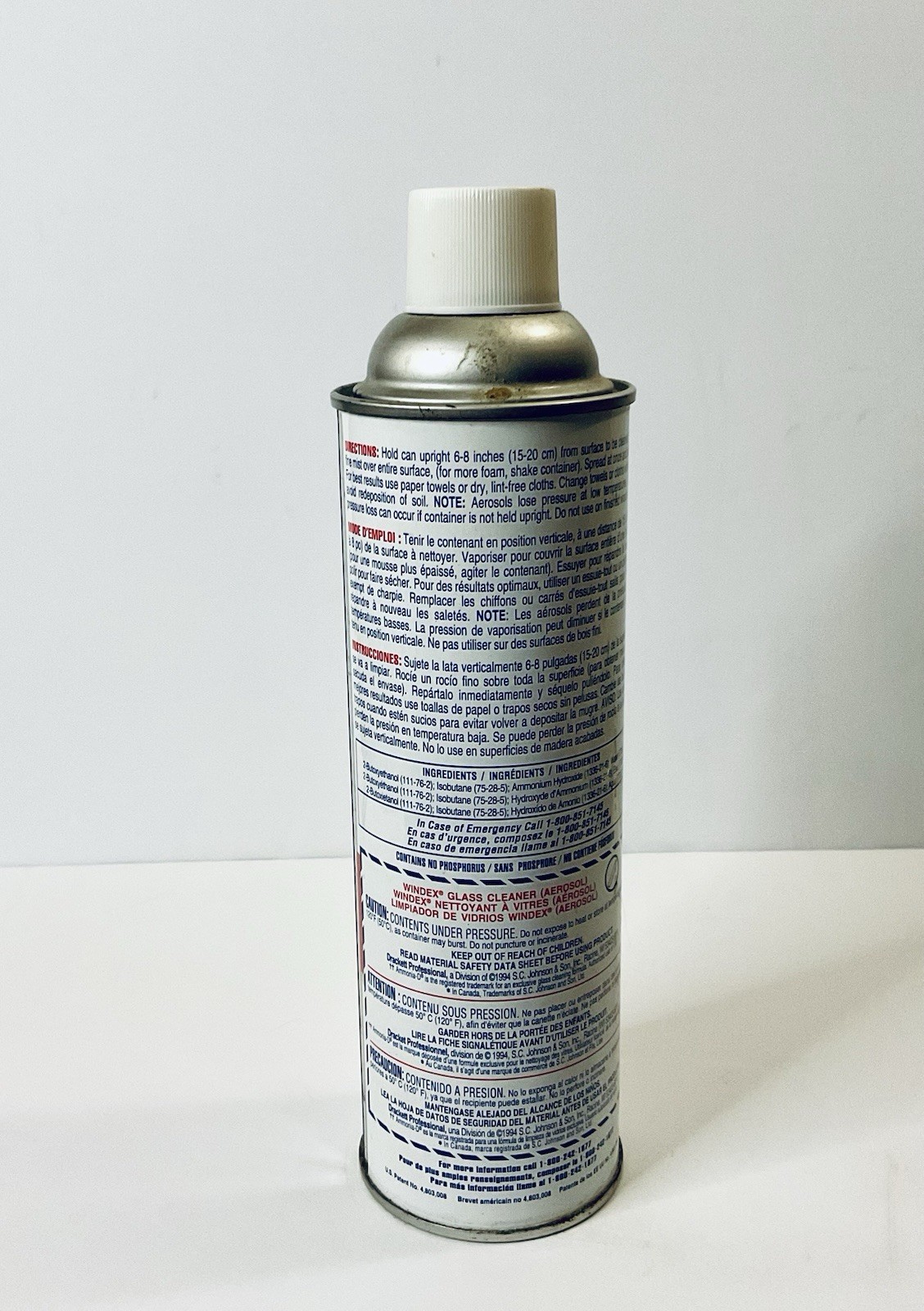 WINDEX GLASS CLEANER W/ AMMONIA-D 20 OZ DRACKETT PROFESSIONAL SC JOHNSON 1994