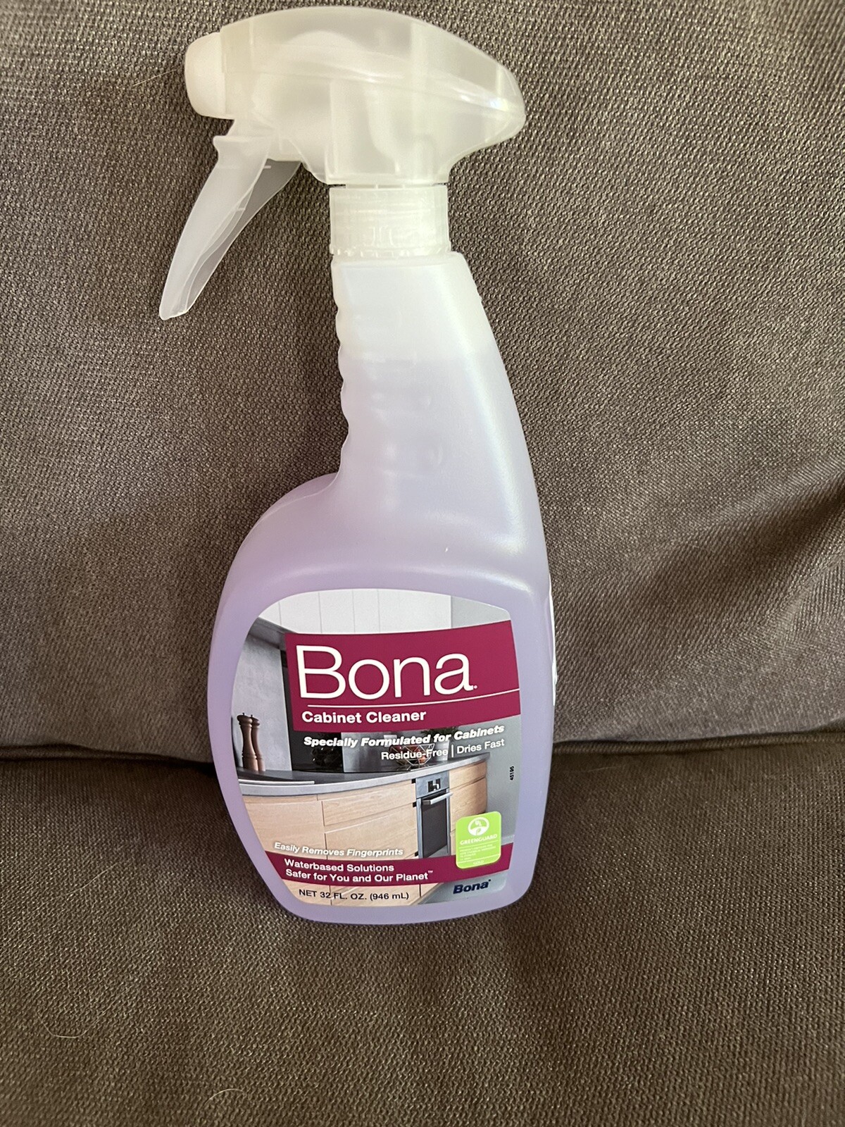 Bona Cabinet Cleaner 32 oz Residue-Free Non-Toxic Biodegradable Spray Bottle New
