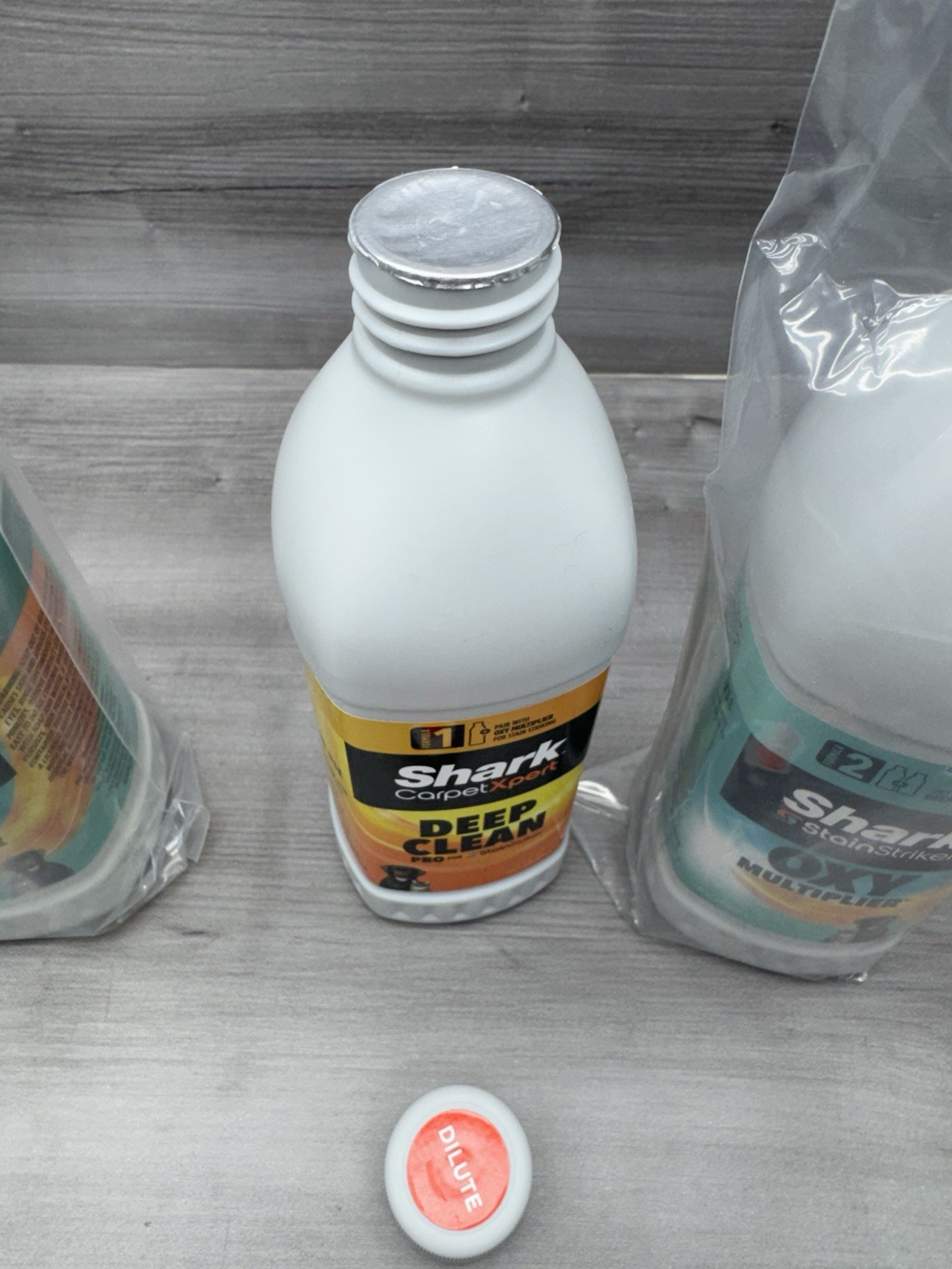 Shark Carpet Xpert Deep Clean Pro 12 oz & 2 Oxy Multiplier 16 oz Stain Striker