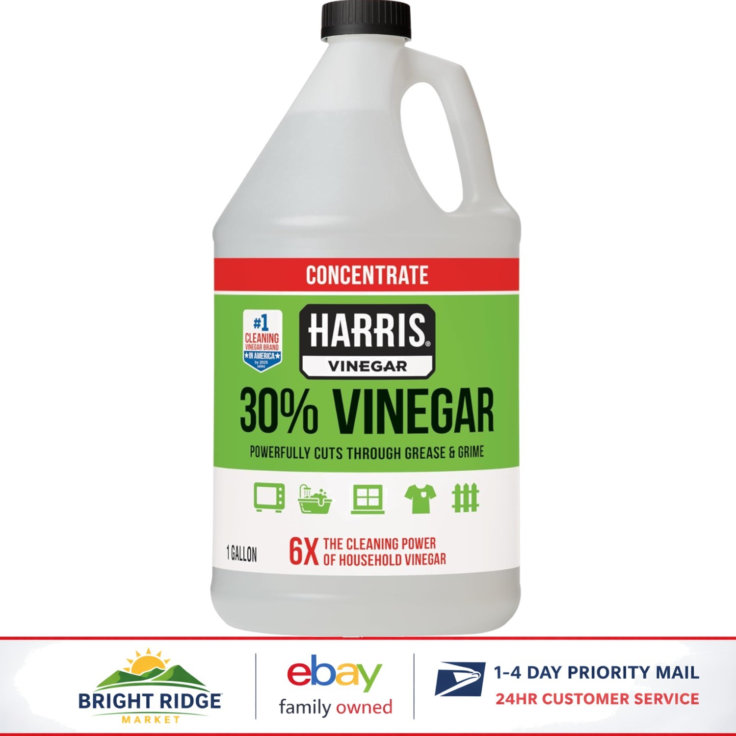Powerful 30% Vinegar Cleaner for Home Use, Odor Neutralizer and Stain Remover