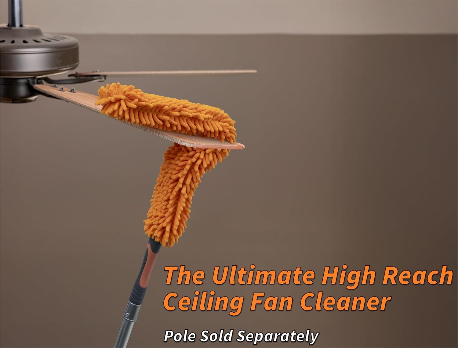 Flexible Ceiling Fan Cleaner Duster // Washable Fan Duster High Ceiling // Fits