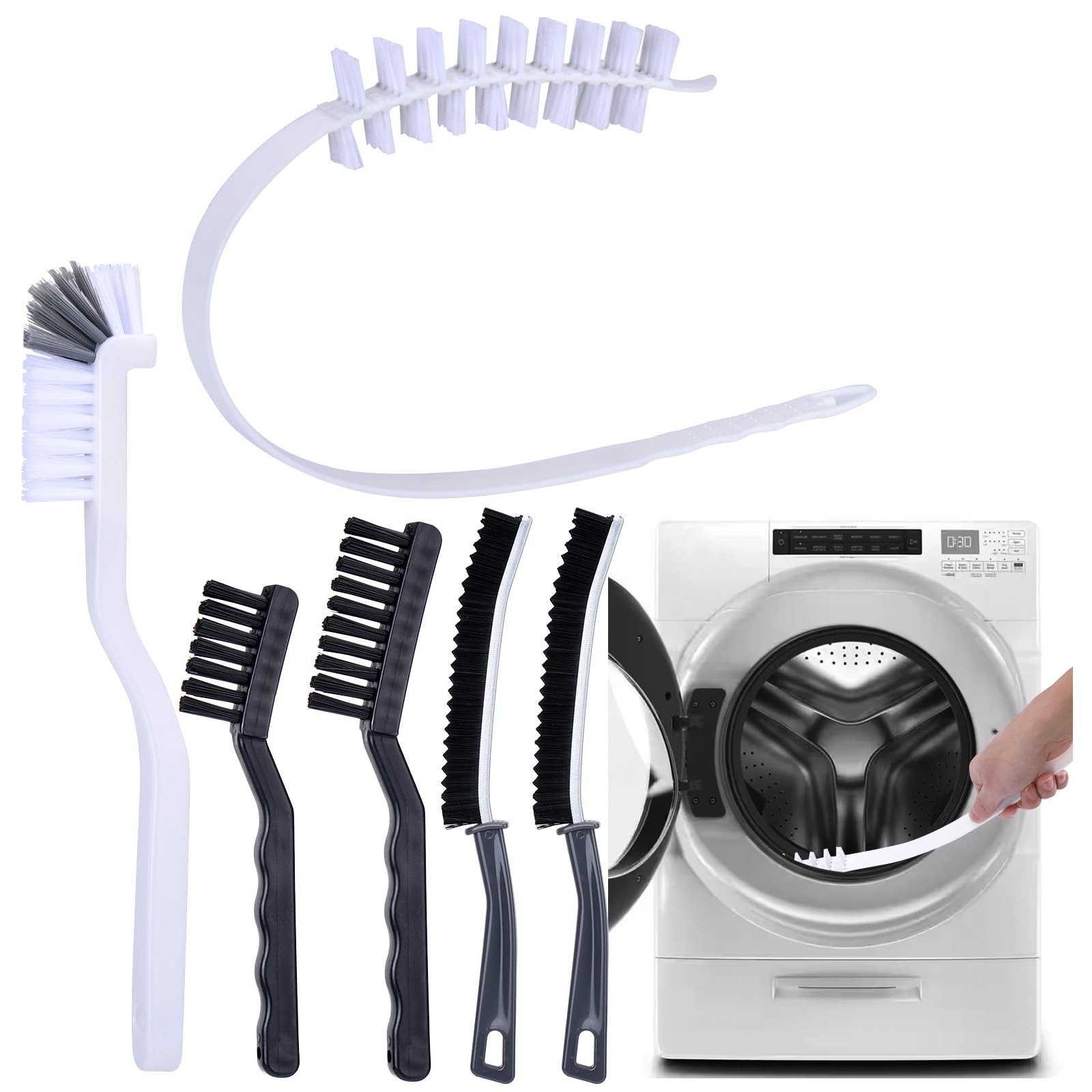 Washing Machine Cleaning Brush Set – Drum Slot & Crevice Tools for Front Load