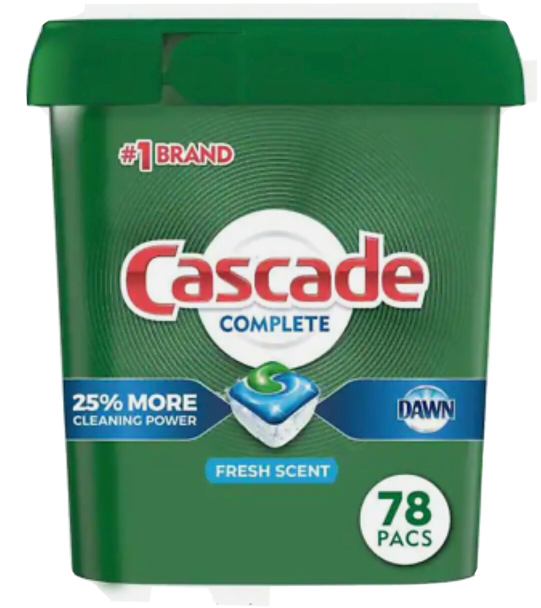 Complete Dishwasher Pods, Actionpacs Dishwasher Detergent, Fresh Scent, 78 Count