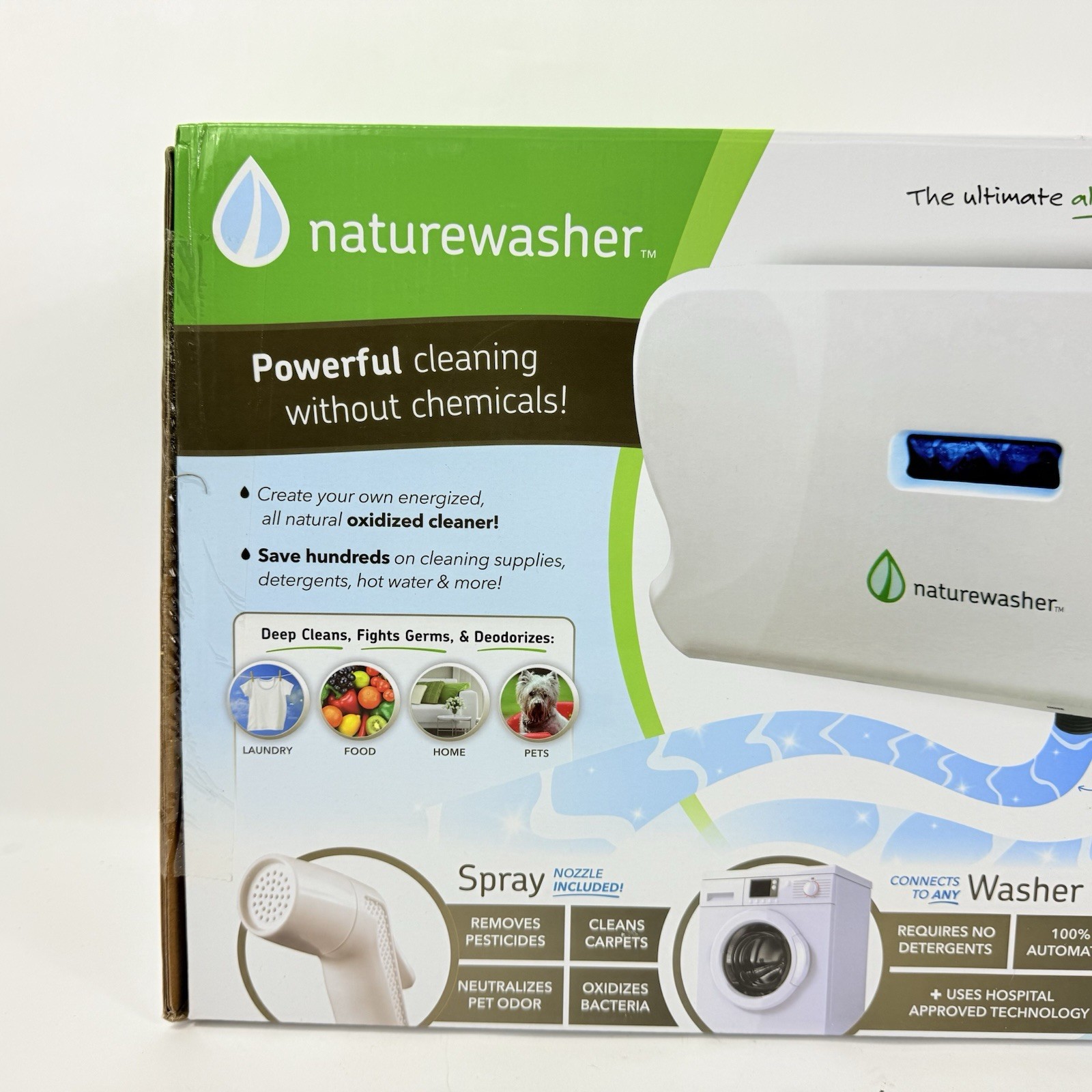 Naturewasher EdenPure All Natural Cleaning System Ditch Soap & Chemicals NEW