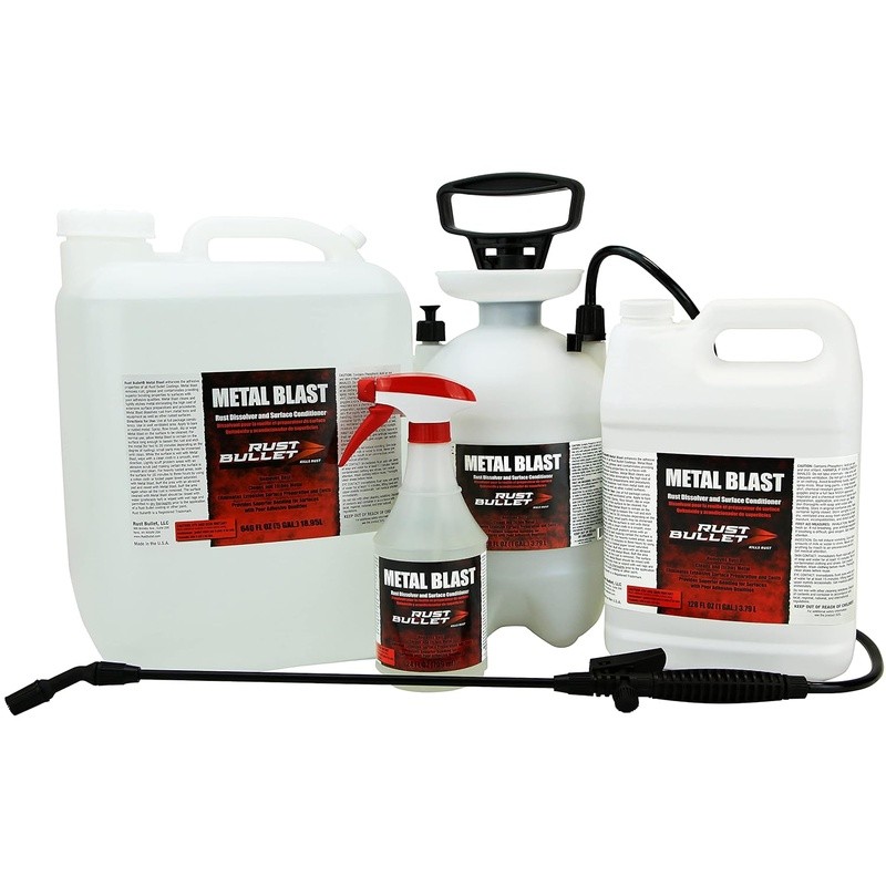 Metal Cleaner Liquid Spray Rust Removal Surface Preparation Easy Use 16 Oz