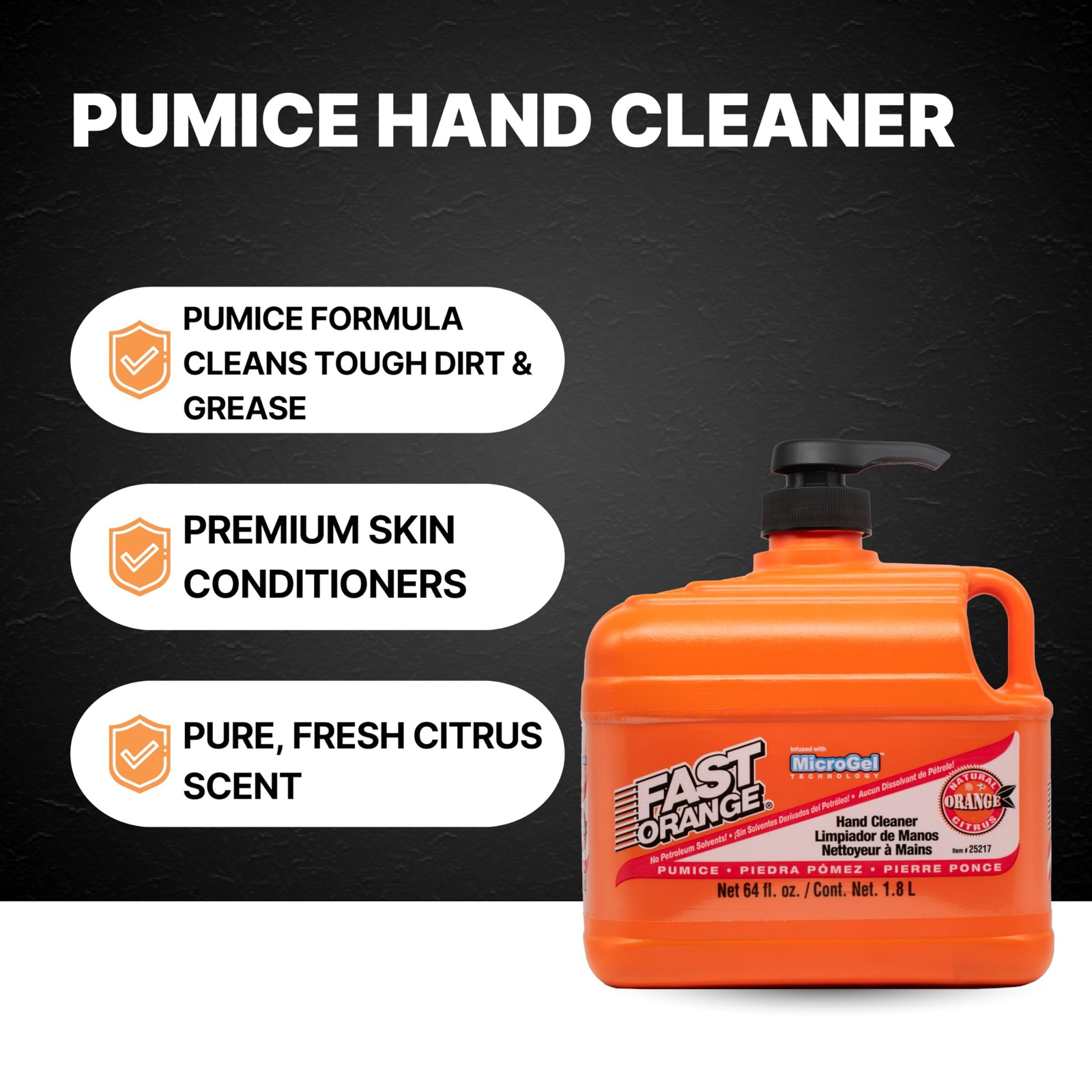 Permatex 25217 Pumice Lotion, Heavy Duty Hand Cleaner, Natural Citrus Scent, …