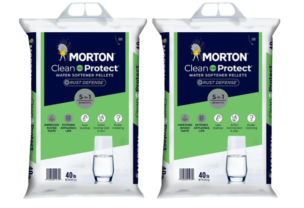 4 pack Morton Clean and Protect Plus Rust Defense Water Softener Salt Pellets 40