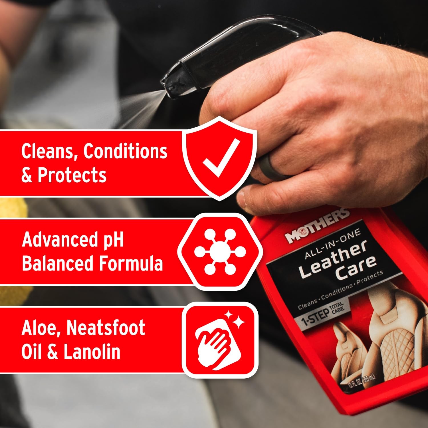 Mothers Leather Care 12 Oz All-In-One Cleaner