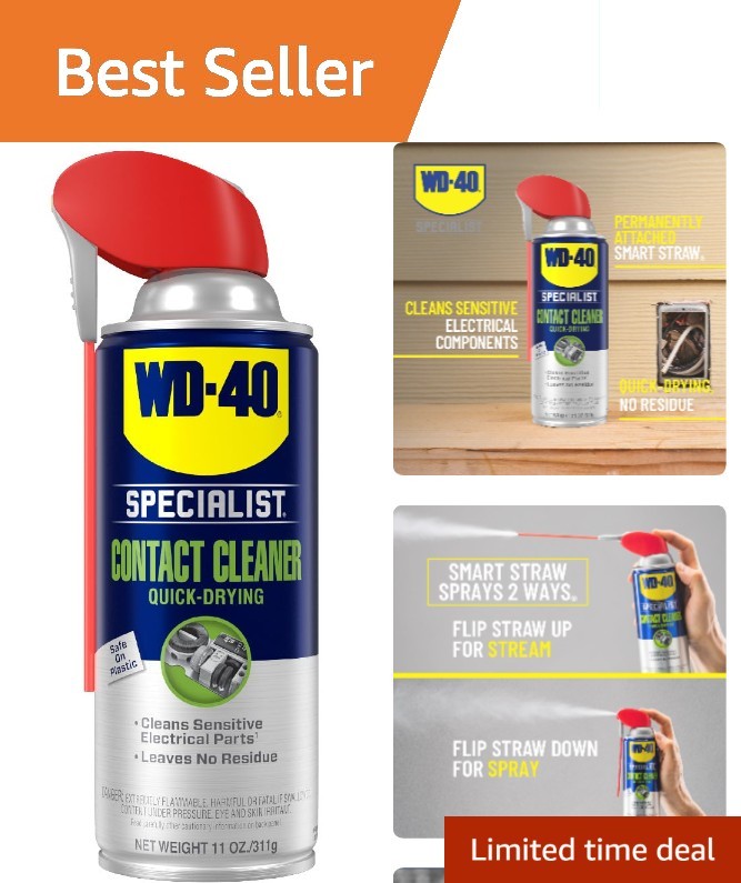Residue-Free 11 Oz Contact Cleaner Spray – Perfect for Sensitive Equipment