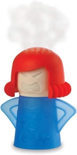 ANGRY MAMA Microwave Cleaner – Dishwasher Safe Steams Away Stains Odors NEW
