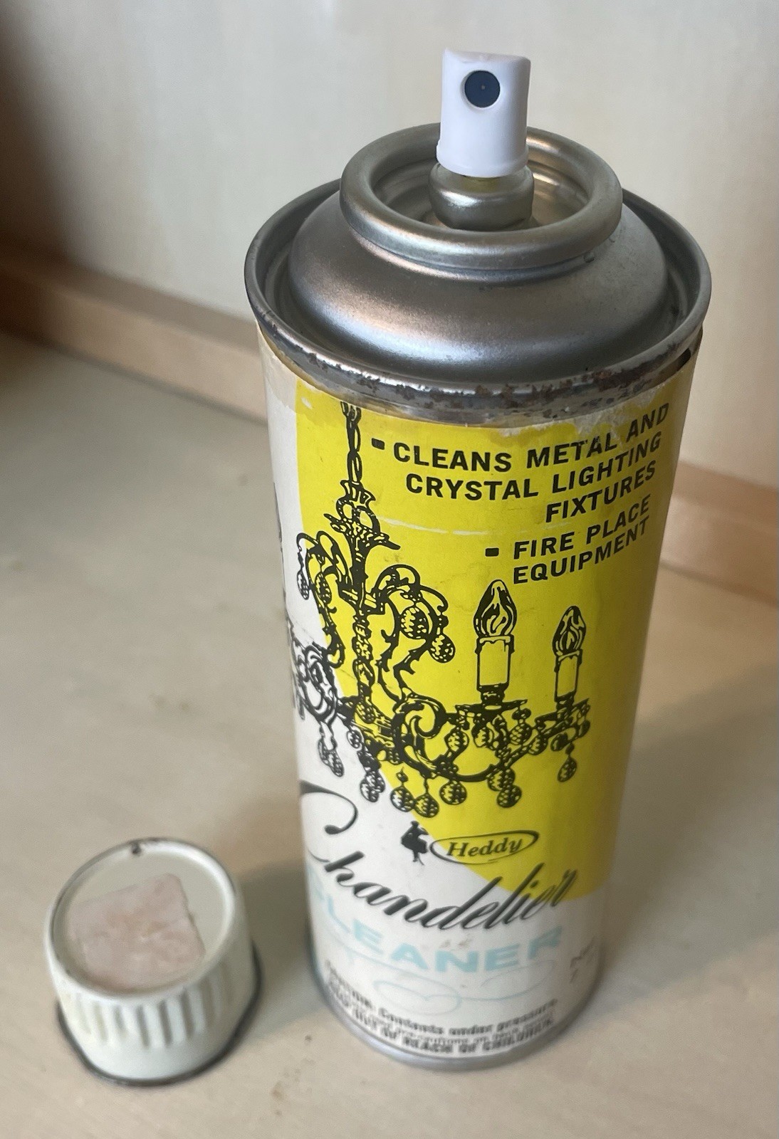VINTAGE HEDDY CHANDELIER CLEANER 7oz New 1960’s Hard To Find Collectible Old Can