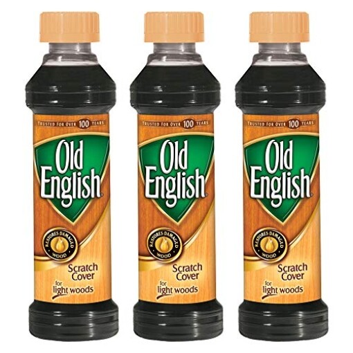 Old English Scratch Cover for Light Woods, 8 fl oz Bottle, Wood Polish (Pack of