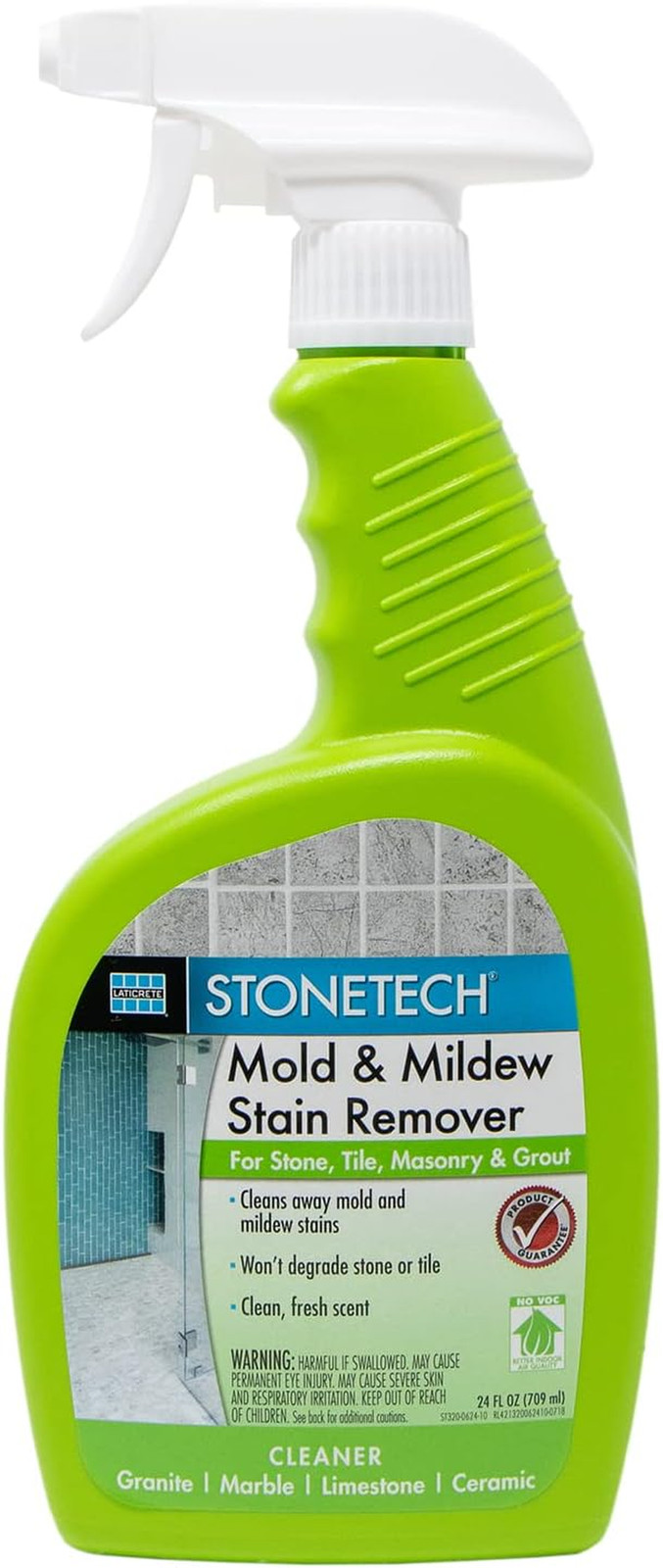 Mold & Mildew Stain Remover, 24OZ (709ML) Spray Bottle