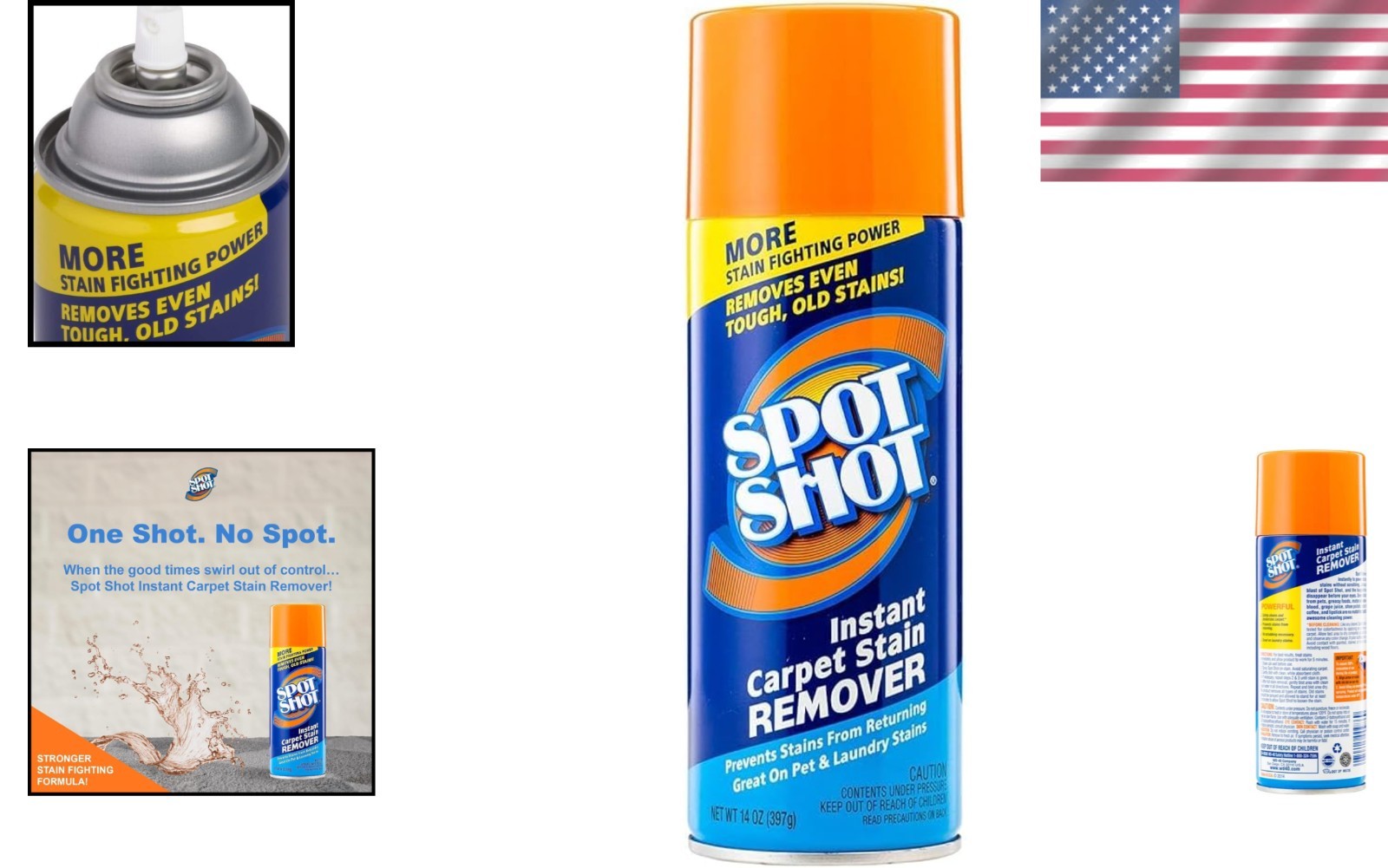 Aerosol Carpet Stain Remover, 14 oz – Bleach-Free Formula for Safe Cleaning