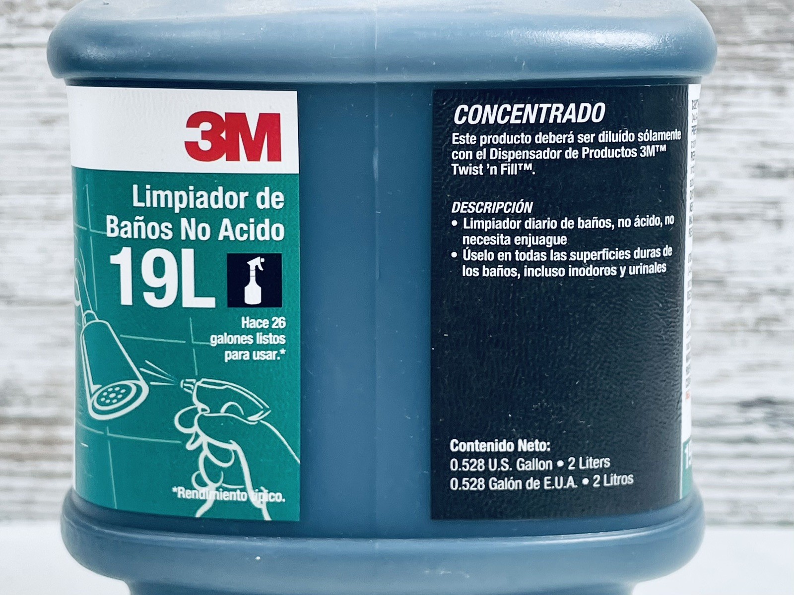 3M Twist ‘n Fill System 19L Concentrate 2L Non-Acid Bathroom Cleaner Makes 26 G
