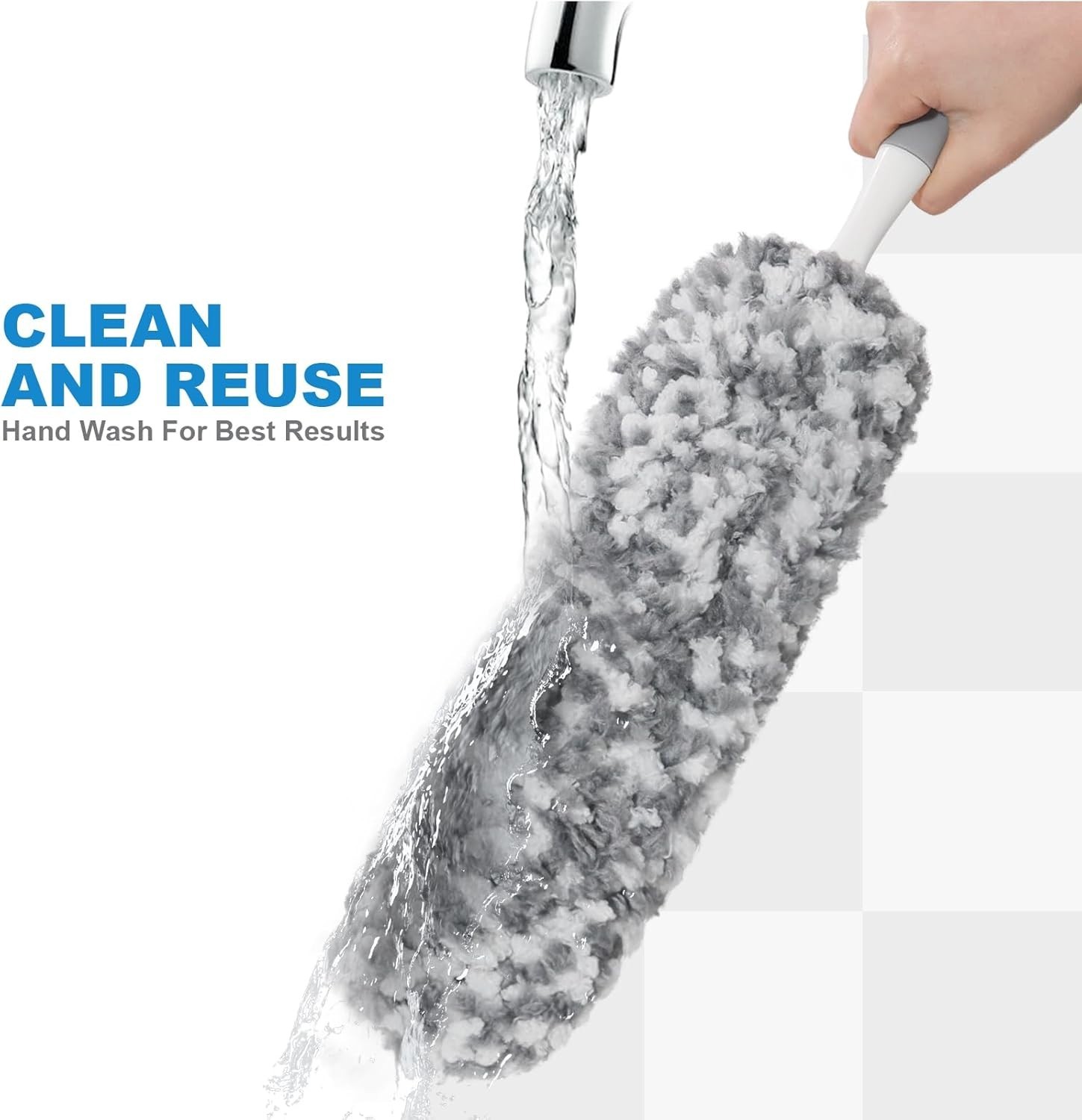 12″ Microfiber Car Duster Interior Detail Brush Dash Vent Dust Cleaner Tool
