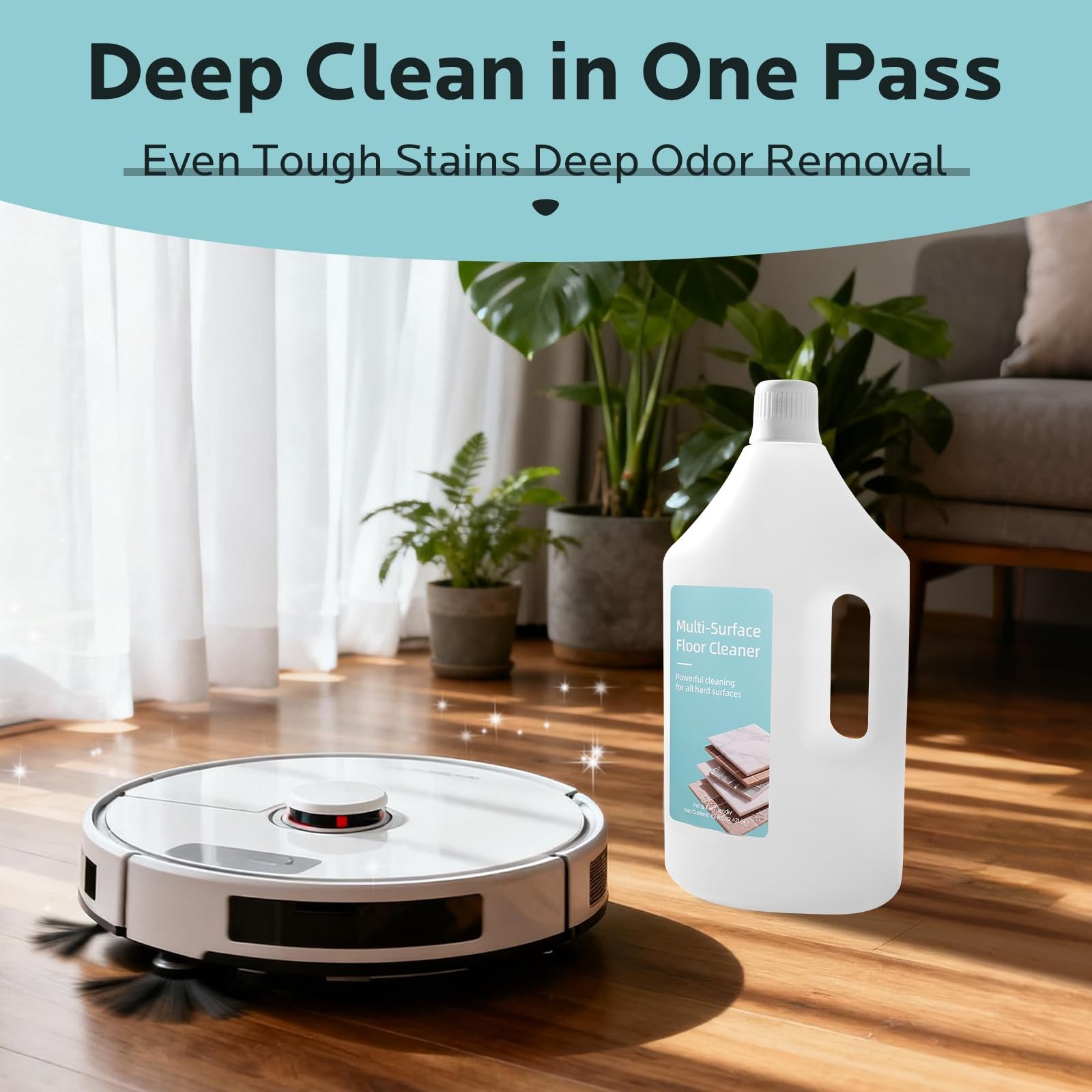 Floor Cleaning Solution, 82 Fl Oz – Compatible with L10s Ultra/L20 Ultra/X50 …