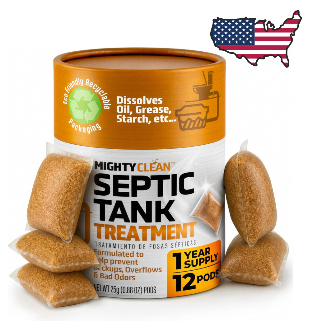 Septic Tank Treatment – 12 Pods, 1 Year Supply – RV Toilet Treatment – Dissolvab