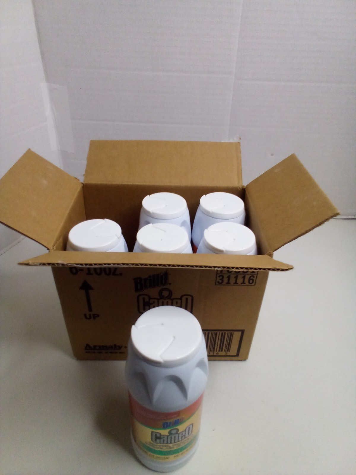 Brillo Cameo Copper Brass Porcelain Cleaner Lot of 6 Powder 10 OZ