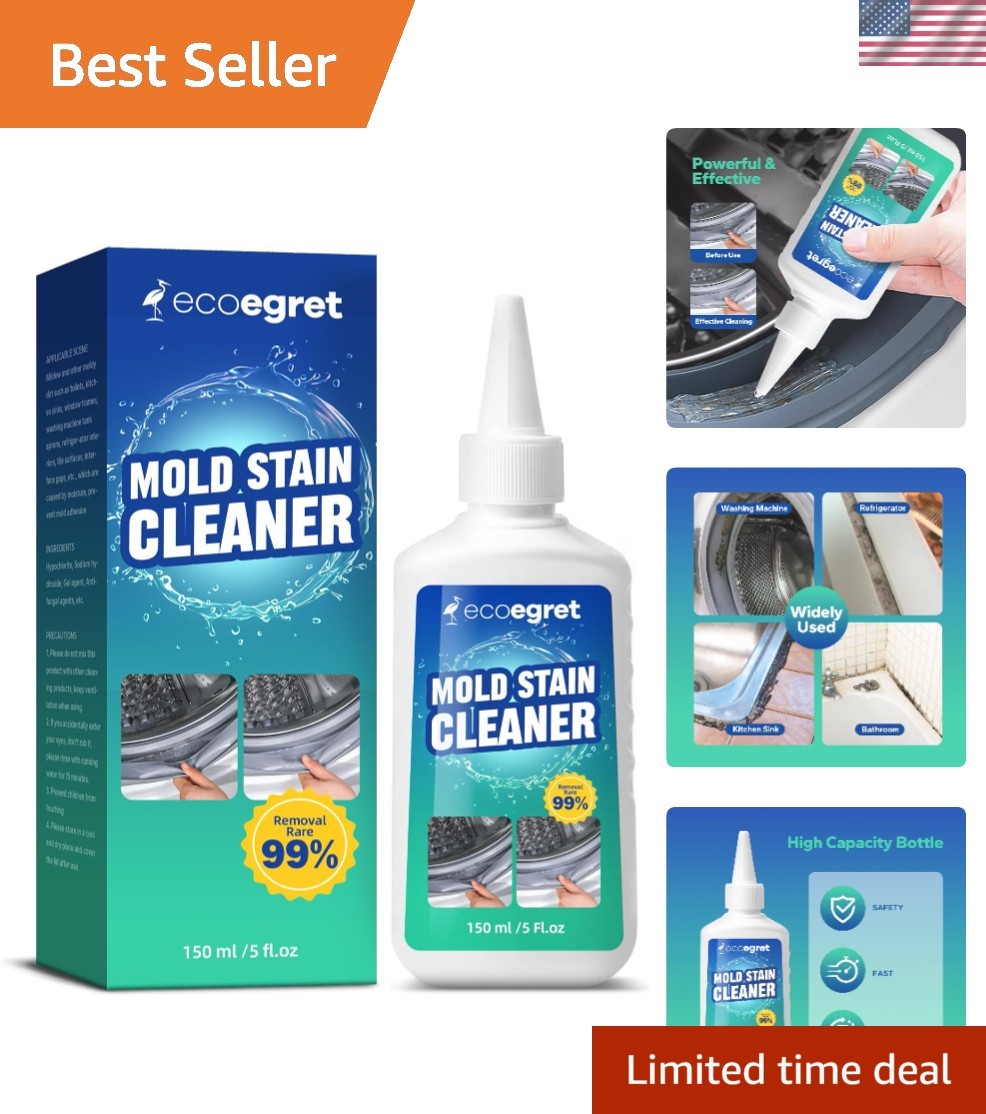 Eco-Friendly Mold Stain Remover Gel 5 Fl Oz – Powerful, Safe & Easy Application