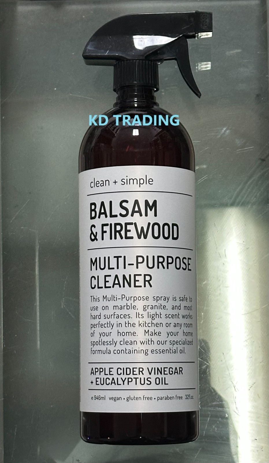 CLEAN + SIMPLE ~ BALSAM & FIREWOOD Kitchen Refresher Cleaner Deodorizer 946ml