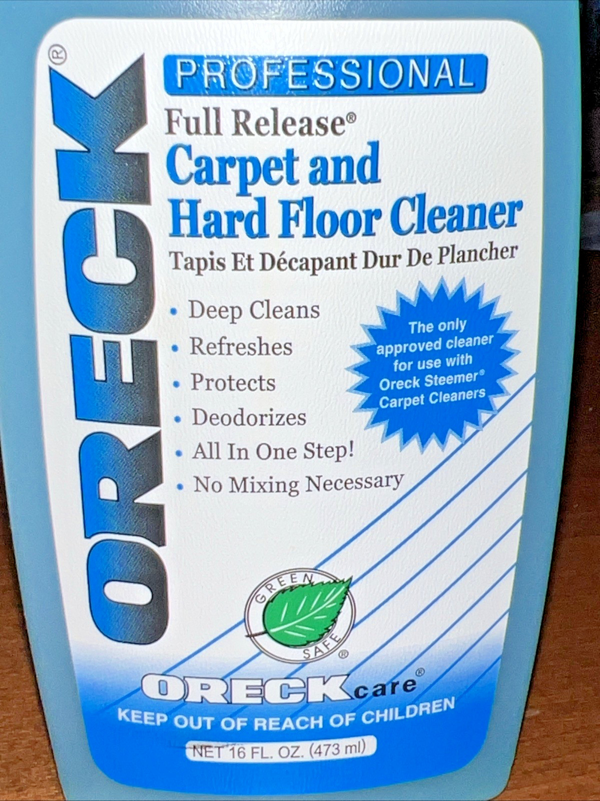 (2) Oreck Carpet & Hard Floor Cleaner Professional Full Release 16 fl oz New