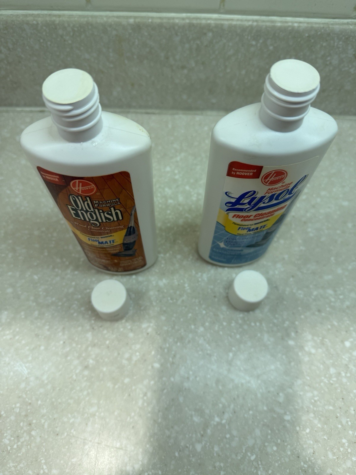 2 Bottles HOOVER Old English Wood & LYSOL Floor Cleaning Concentrate Floormate