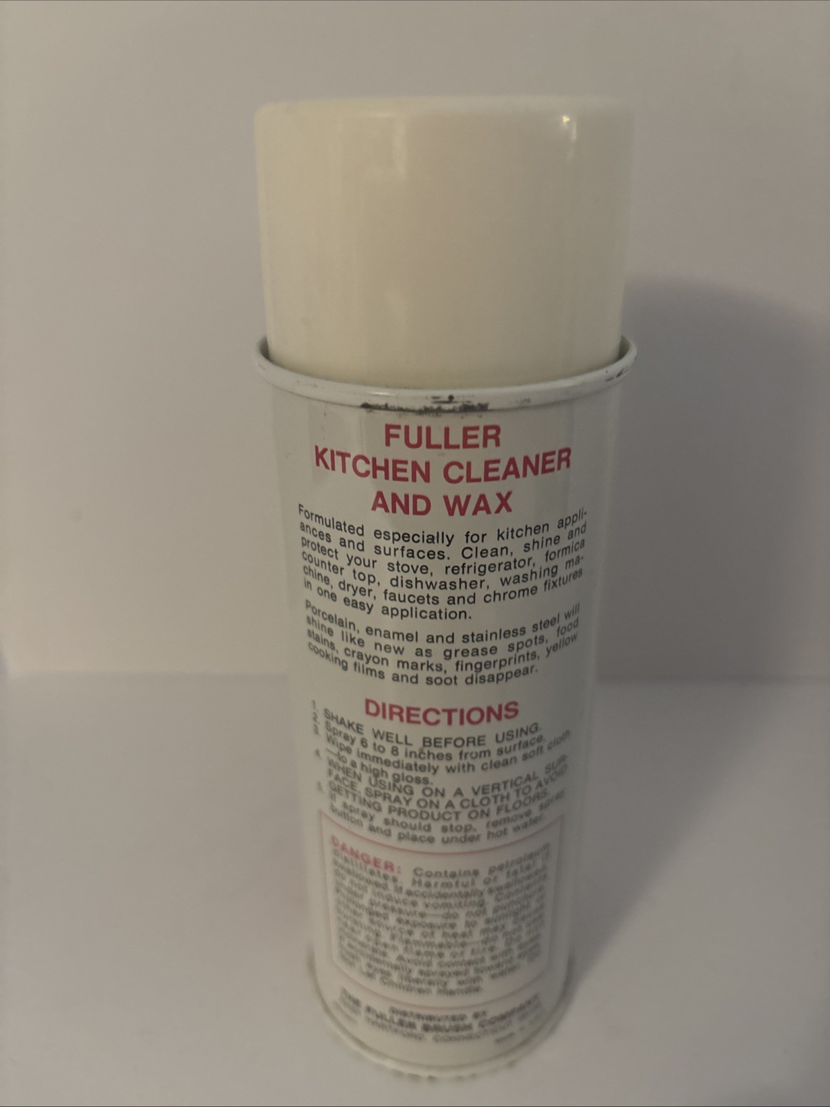 Vintage Fuller Brush Co Kitchen Cleaner & Wax Spray Appliance Cleaning 75% Full