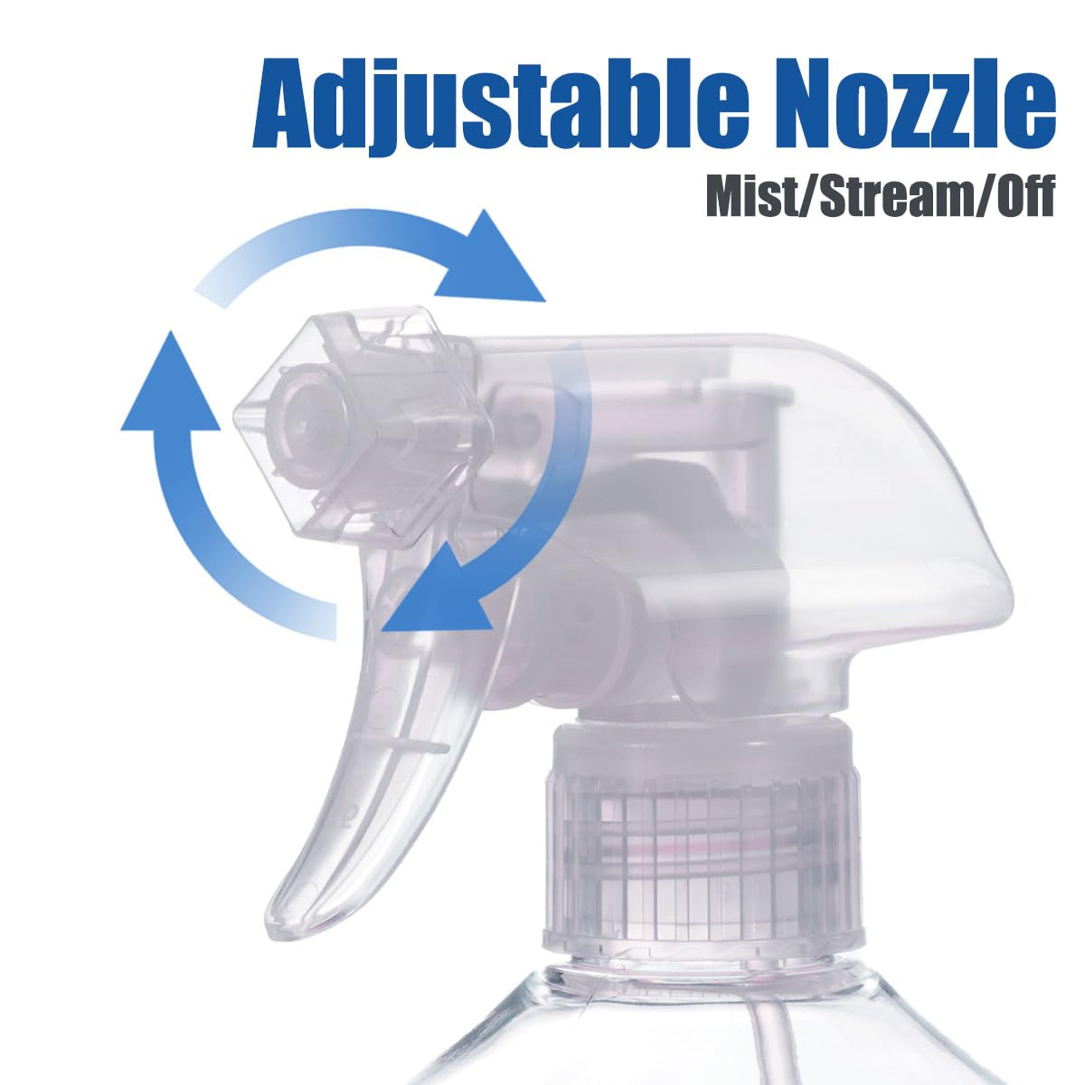 Spray Bottles – 16.9oz/2Pack – Premium Adjustable Spray Bottles for Cleaning – N